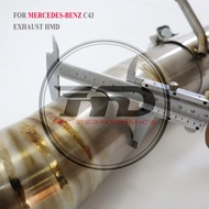 HMD Titanium Alloy Exhaust System Performance Catback for Mercedes Benz C43 Muffler With Valve