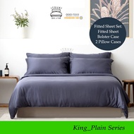 ITSUKI Bedsheet King Size 4-IN-1 Set 40cm - 16" (Min.800 TC ; Elastic Full Cover Band)  Comfortable,
