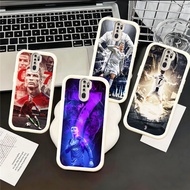 DN6 CR7 Ronaldo Black White soft Silicone hp Plating Casing for Realme Reno Narzo C25Y A15s C12 C11 