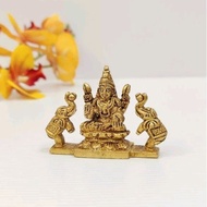 Gajalakshmi Brass Antique silai 5cm / poojai / prayers / Sami medai / Indian god / gift