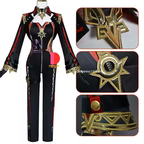 Genshin Impact Game Mavuika Cosplay Costume Wig Uniform Rings Sunglasses Pyro Archon Natlan God of W