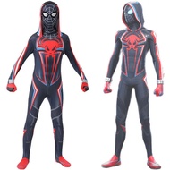 Game Spiderman Costume Superhero 2099 Miles Morales Spiderman Cosplay Costume Jumpsuit Halloween Par