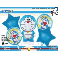 HBD BALLOON SET CONTAINS 5 PCS CARTOON BALLOON SET CARTOON BALLOON/ CHILDREN'S PRINCESS BALLOON/ FOI