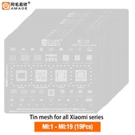 Amaoe MI:10/2/3/17/8/9/11/12/13/14/15/16 BGA Reballing Stencil for SM7150 RAM SM8150 CPU XIAOMI 9 K2