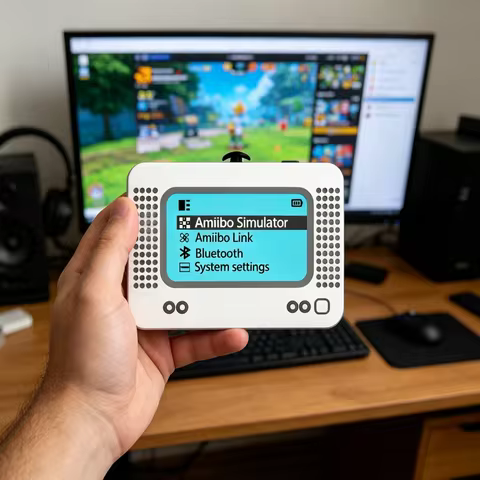 For Amiibo Chargeable Intelligent Simulator NFC Emulator Universal Writer for Switch2/Switch WiiU 3D