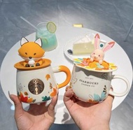 🌈Starbucks 全新秋季楓葉狐狸杯兔子杯