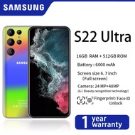 Cellphone 1k only Original Galaxy S22 Ultra Smartphone 6.8 inch Full Screen Android 5G Mobile Phone 16GB 512GB ROM CP Sale Original Cheap 24MP 48MP HD Camera 2k only brand new Handphone 5800mAh Google Game phone legit cellphone sale original