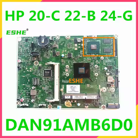 DAN91AMB6D0 For HP 20-C 22-B 24-G Series AIO PC Motherboard P/N 844831-001 844831-005 Motherboard Wi