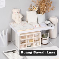 Rak Meja Stationery Desktop Storage Rak Lipat Penyimpanan Buku ATK Meja Kantor Desk organizer Rak Mi