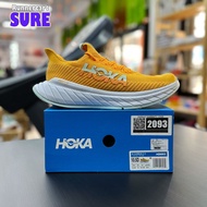 SURE_ HOKA CARBON X (RADIANT YELLOW/CAMELLIA),SIZE 10.5US รองเท้าวิ่งมือสอง