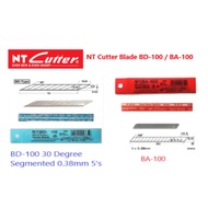 NT Cutter Spare Blade 5 Blades Per Pack (BD-100) & (BA-100)