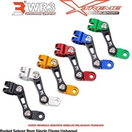 BRACKET BRACKET FRONT BRAKE HOSE CLAMP/ WR3 UNIVERSAL NINJA 250 FI 150RR R25 CBR 250RR NMAX XMAX AER