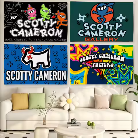 Fashion flag For Living Room Home Dorm Decor Wall Outdoor Camping Party S-Scotty Logo Cameron-N Bann