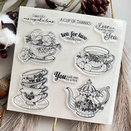 0906 Cup take life tea for two 4 Afternoon Transparent Seal Crystal