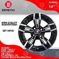 4 PCS / ERMETIQ MAGS / WHEELS / RIMS 14"  A14002  SIZE: 14X5.5  PCD: 4X100  CB: 73.1  ET(OFFSET): 38