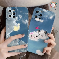 SOFTCASE CASE CASING PROCAMERA CUSTOM CUTE CLOUDS FOR OPPO A1K A3S A5 A5S A7 A8 A9 A11K A12 A15 A15S