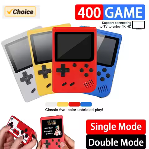 Mini Handheld Game Player Retro Game Boy Portable 8-Bit 2.4 Inch LCD Video Game Console Built-in 400