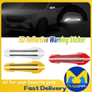 Car Rearview Mirror Reflective Sticker Car Decorative Strip Car Safety Warning Reflective Sticker