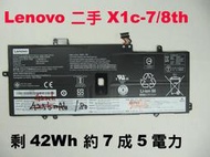 中古拆機二手電池 lenovo X1c 7th 8th L18L4P71 L18C4P71 L18M4P72 聯想原電