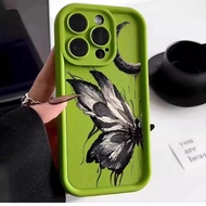 Casing For iPhone 11 12 11 Pro 11 Pro Max 12 Pro 12 Pro max 13 Kotak telefon anti jatuh silikon kupu