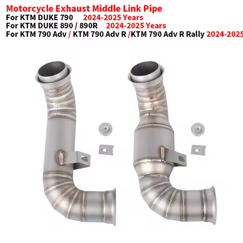 Motorcycle Exhaust Escape Muffler Stainless Middle Link Pipe For KTM DUKE 790 Adventure R Rally KTM7