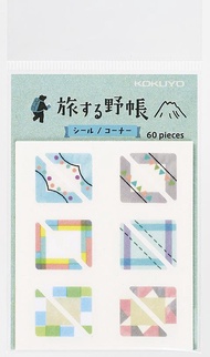 KOKUYO旅行野帳系列三角貼紙/ 邊框