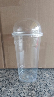 Set 100 cái Ly nhựa PP 700ml - 23oz 24oz UKP (Loại dày Nắp 95mm)