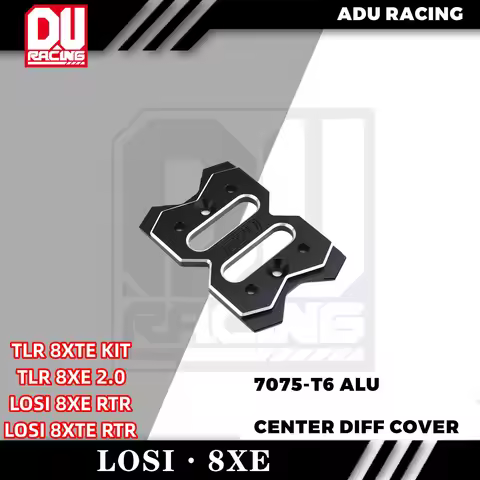 ADU RACING 7075-T6 ALU CENTER DIFF COVER FOR LOSI 8XE 8XTE RTR TLR 8XE 2.0 8XTE KIT