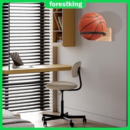 4Pcs Basketball Rack Wooden Ball Storage Holder Multipurpose Volleyball Organizer Wall Mount Basketb