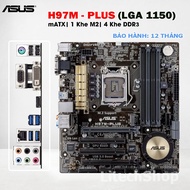 Main ASUS H97M-PLUS Socket 1150 DDR3 M.2 USB 3.0 HDMI DVI VGA Support Core i3 i5 i7 Gen 4 & Xeon E3 