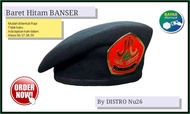 BARET BANSER BARET HITAM BANSER |TOPI BARET BANSER
