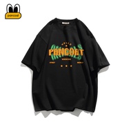 Pancoat American High Street Top Summer New Style Hong Kong Style Phantom Letter Printed T-Shirt Short-Sleeved Clothes