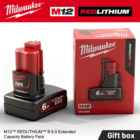 Milwaukee M12B6 tool battery compatible with FPD2 18650 compact brushless impact screwdriver wrench