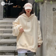 HIJAU [S - 7XL] Imported Ellon Arc Women's Hoodie Jacket Size SML XL 2XL 3XL 4XL 5XL Oversize Army G