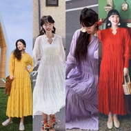 Maxi dress Pleated Long Bohemian Cash On Delivery Service Available