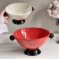 LORA Home JS3 J4 Festive Fruit Plate Living Room High-value Light Luxury Ceramic Candy Plate Coffee 