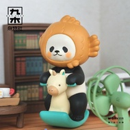 Jiumu Sundries Club White Bear Department Store One Mini Taiyaki Panda Doll Mystery Box Figure Decor