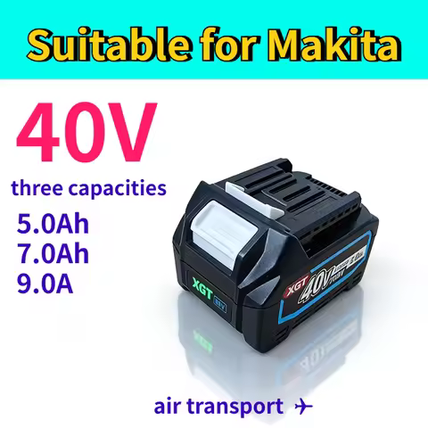 Suitable for Makita 40V max XGT series rechargeable lithium battery 40V 5.0Ah Suitable for HP002GZ D