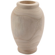 Wooden Vase Decoration Living Room Table Solid Wood Ware Flower Bottle Ornament Home Decoration