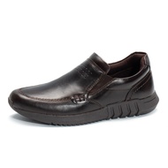 Men's Genuine Leather Slip-On Sneakers with Rubber Outsole 845 Kasut Lelaki