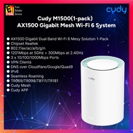 Cudy M1500(1-pack)/M1500(2-pack) - AX1500 Gigabit Mesh Wi-Fi 6 System