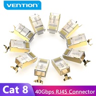 Vention RJ45 Connector Cat8 RJ45 8P8C Modular Ethernet Cable Cat 8 FTP Head Plug Gold Plated RJ45 Cr
