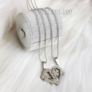 Necklace 4-leaf clover lovebag MZ1824.