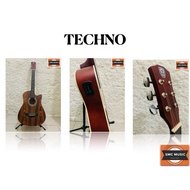 Techno EQ 38" Acoustic Guitar With FREE Bag, Pick and Belt