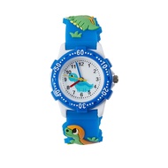 Kids watch Blue Dinosaur kids watch kids wrist watch Plastic watch Circle watch