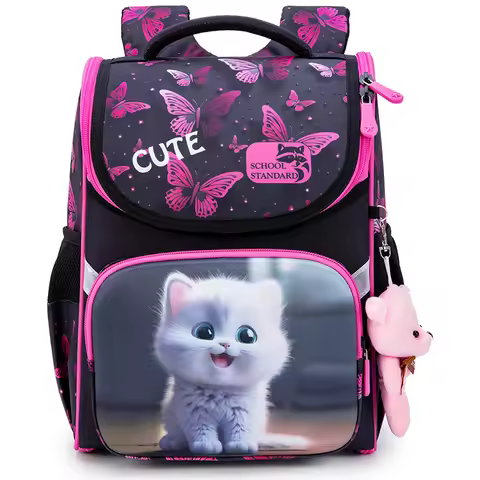 Girls School Backpack Orthopedic Cartoon Children Primary School Students Bags Kids Satchels feminin
