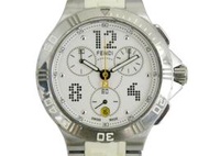[專業模型] 三眼錶 [FENDI 4800M594] 芬迪 三眼石英錶[白色面+日期]中性/潮/軍錶