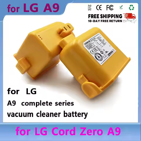 Replacement Battery for LG A9 Cord Zero A9,A9S,P9,A9K-CORE,A9MAX,A9T-Ultra,A9K-PRO,A9N,A9M,A9 Plus 2