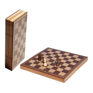 WE Games Book Style Wooden Folding Chess Set - Oak Wood Board with 2.75-Inch King, Stylish Decorativ