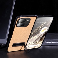 Case For Google Pixel 9 Pro Fold Litchi Grain Leather Stand Holder Cases For Pixel 9 Pro Fold Back C